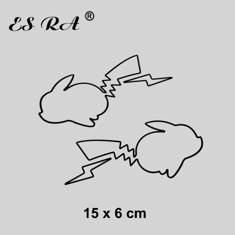 

Cartoon Anime Stickers Lightning Hollow Car Stickers Personalized Waterproof Reflective Decals Motorcycle Pegatinas