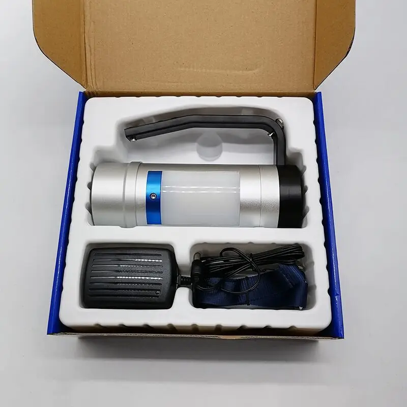 Multifunctional portable light white and yellow dual light source certificate report is complete