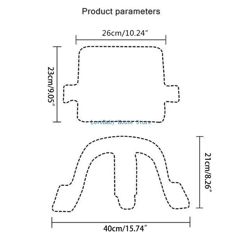 BX0D كرسي طعام للأطفال الصغار مسند ظهر للمقعد المرتفع للأطفال سياج واقي لـ Stokk #6