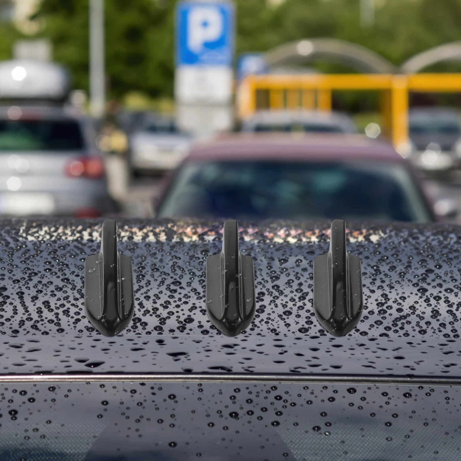 

10pcs Fin Antenna Decorative Car Roof Wing Replacement Octopus Spring Universal Fit Enhanced Signal