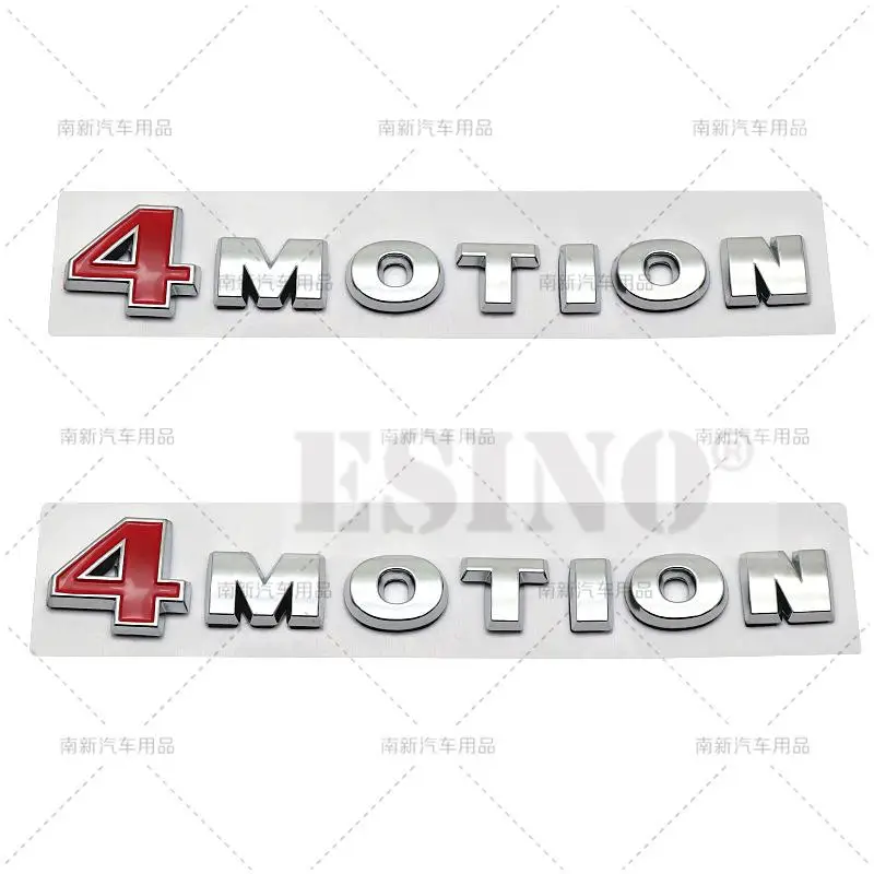 Car Styling 4Motion 3D Rear Trunk Fender ABS Chrome Zinc Alloy Emblem Badge Decal for Volkswagen Tiguan Touareg