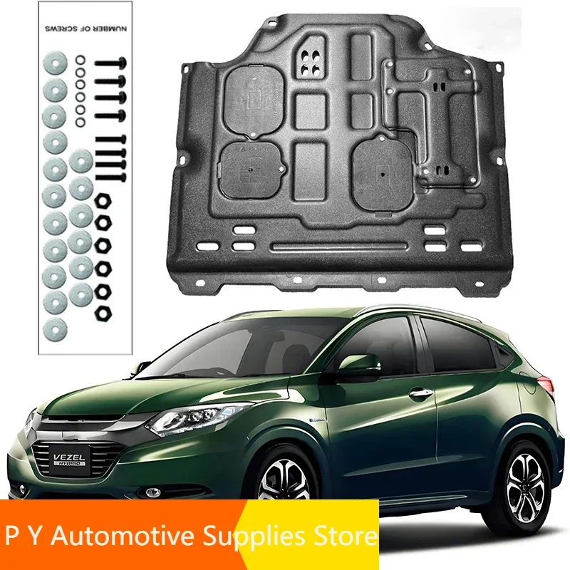 

For Honda VEZEL 1.5T 1.5L 2019-2020 Engine Guard Board Splash Shield Mud Fender Plate Cover Black Car Mudflap Mudapron Mudguard