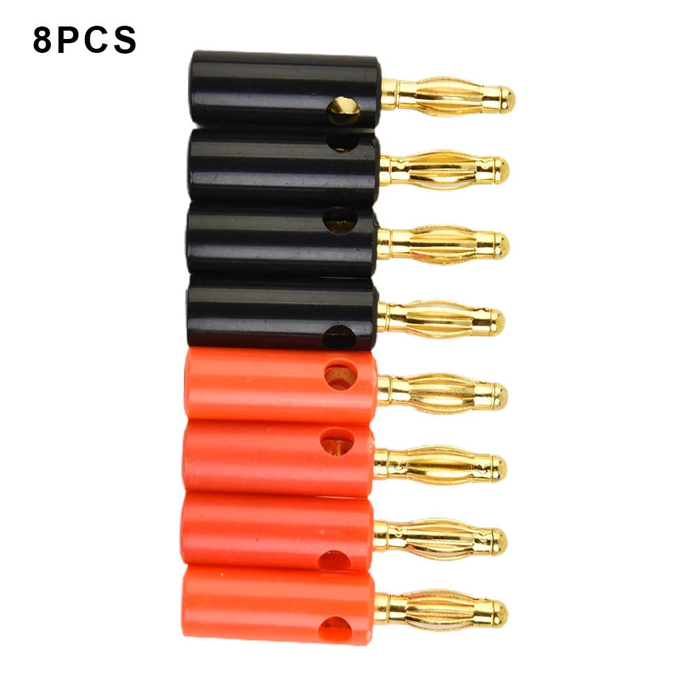 Connect with Confidence Using 4mm Banana Male Connector Gold Audio Speaker Wire Cables Enhance Your Sound Experience