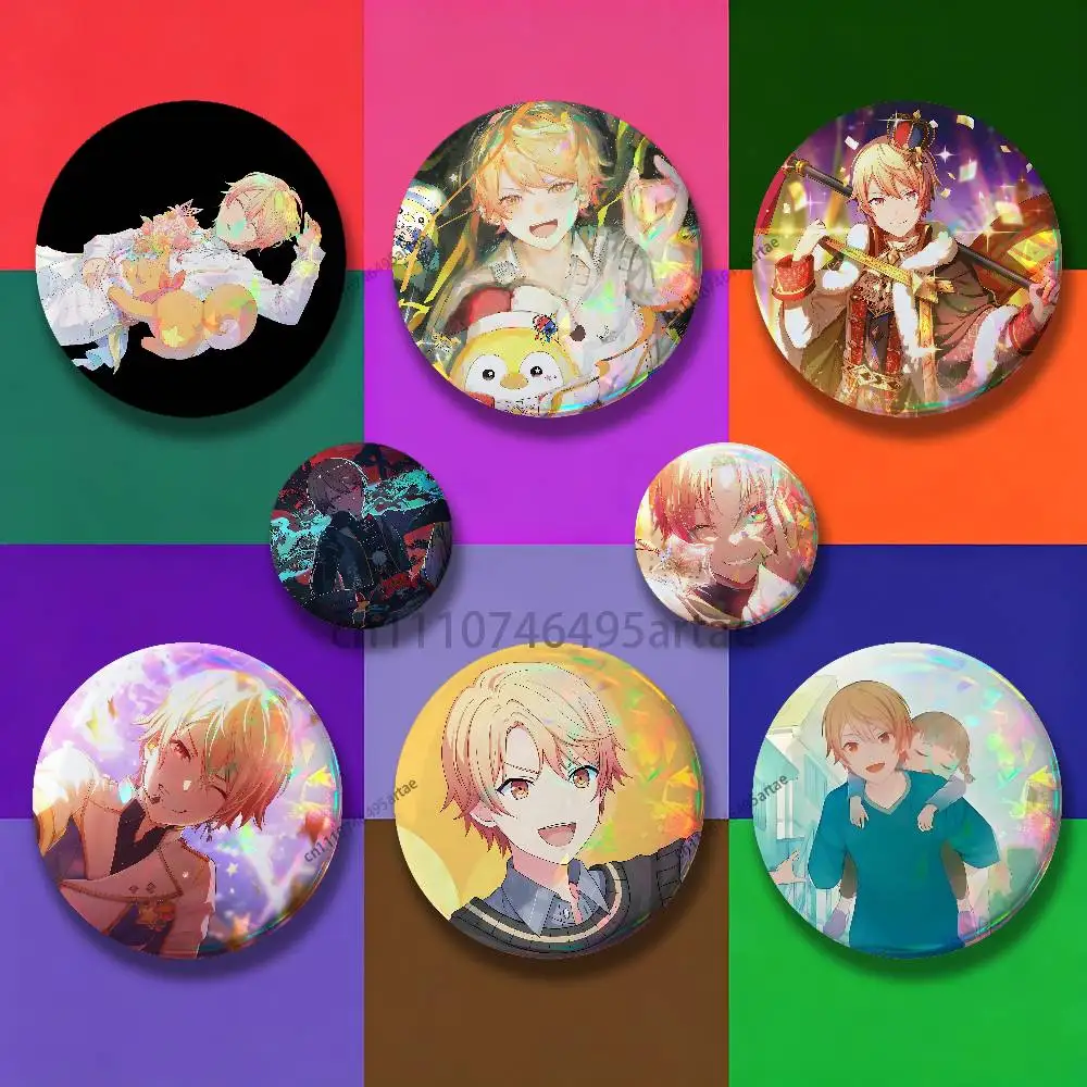Tenma Tsukasa P-Project SEKAI Badges 25 32 44 58 75 mm Round Cosplay Pin Bag Decor Fans Collect Friends Gifts Brooch Souvenir
