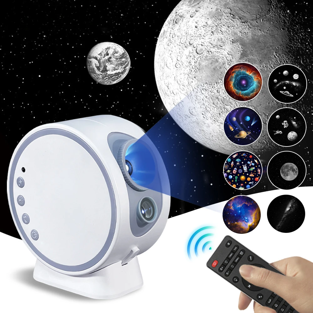 Galaxy Star Projector Night Light With Remote Control Bluetooth Speaker Aurora Sky Projector LED Light Bedroom Decor Kids Gifts