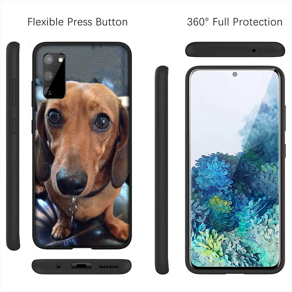 Dachshund Dog Cover Phone Casing for Samsung Galaxy S21 S20 Fe S23 S22 Ultra S8 Plus A71 A12 A13 A21S S7 Soft Case