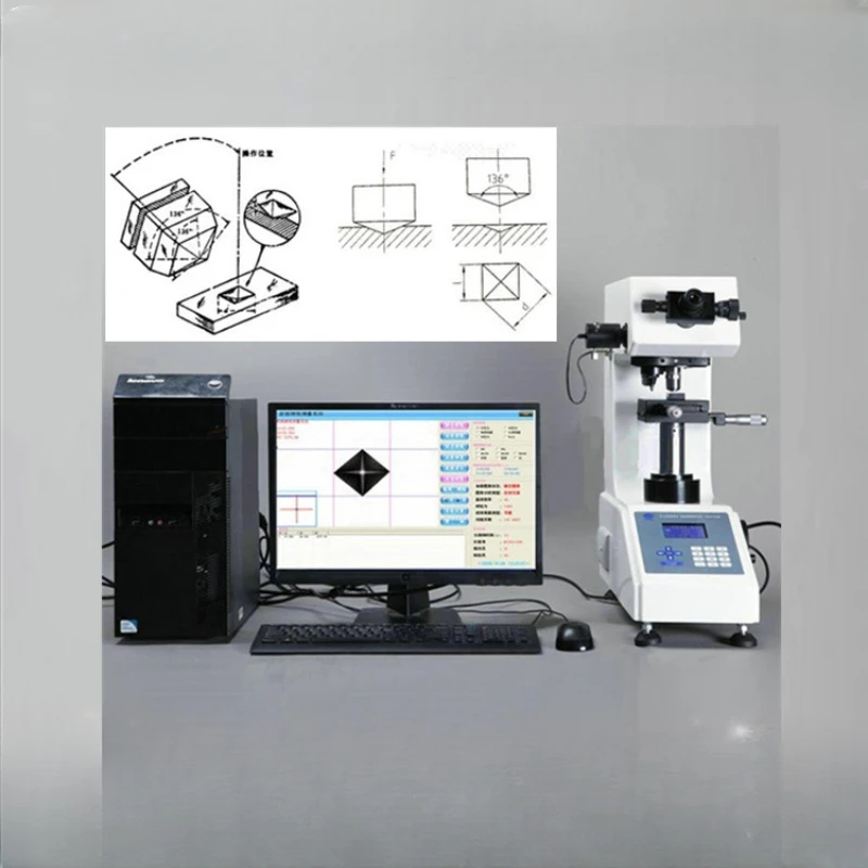 Digital Vickers hardness tester HVS-1000DB microhardness tester Knoop hardness tester microhardness