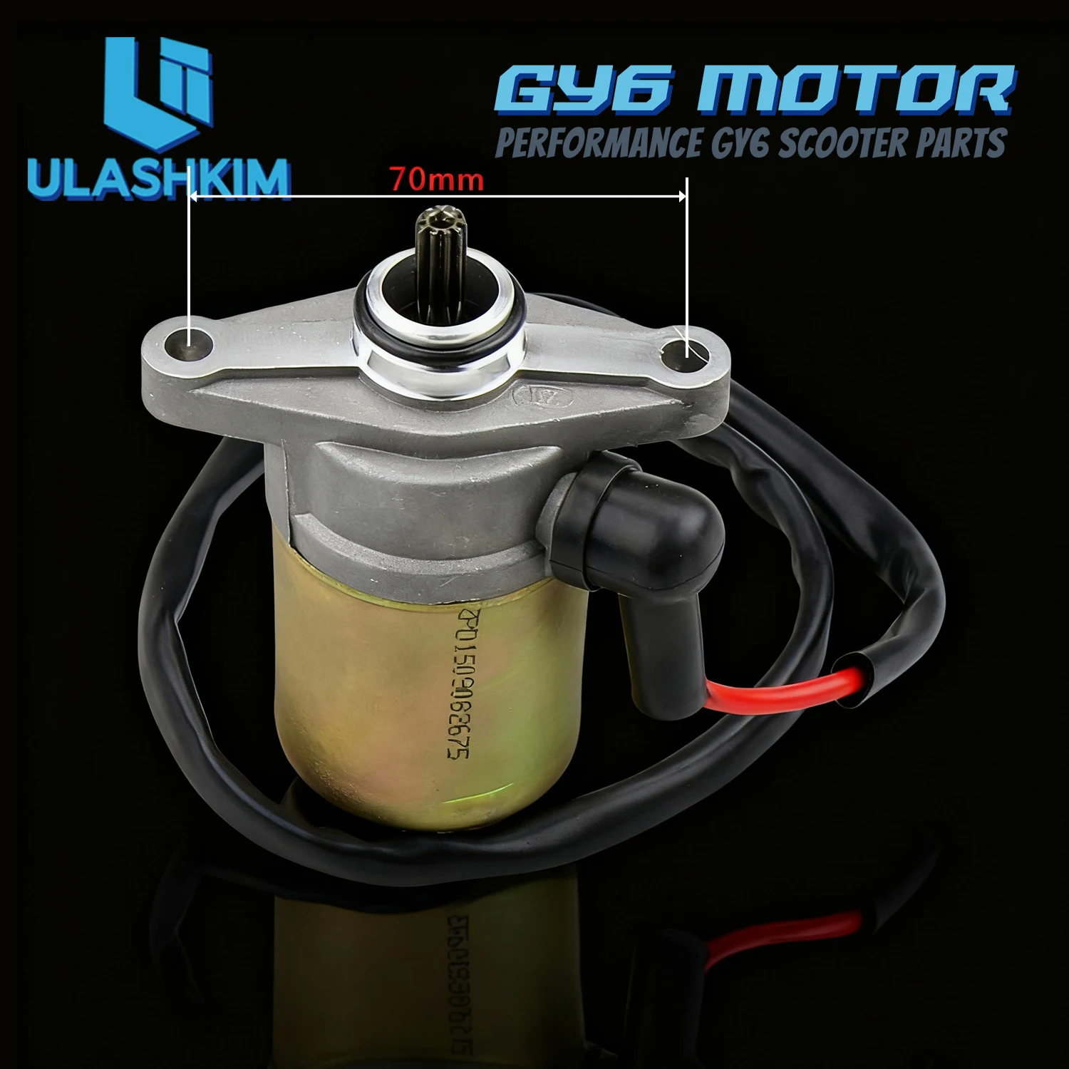 GY6 50 80cc Motor Electric Starting Motor Motorcycle Starting Motor Scooter Motor All Copper Starter