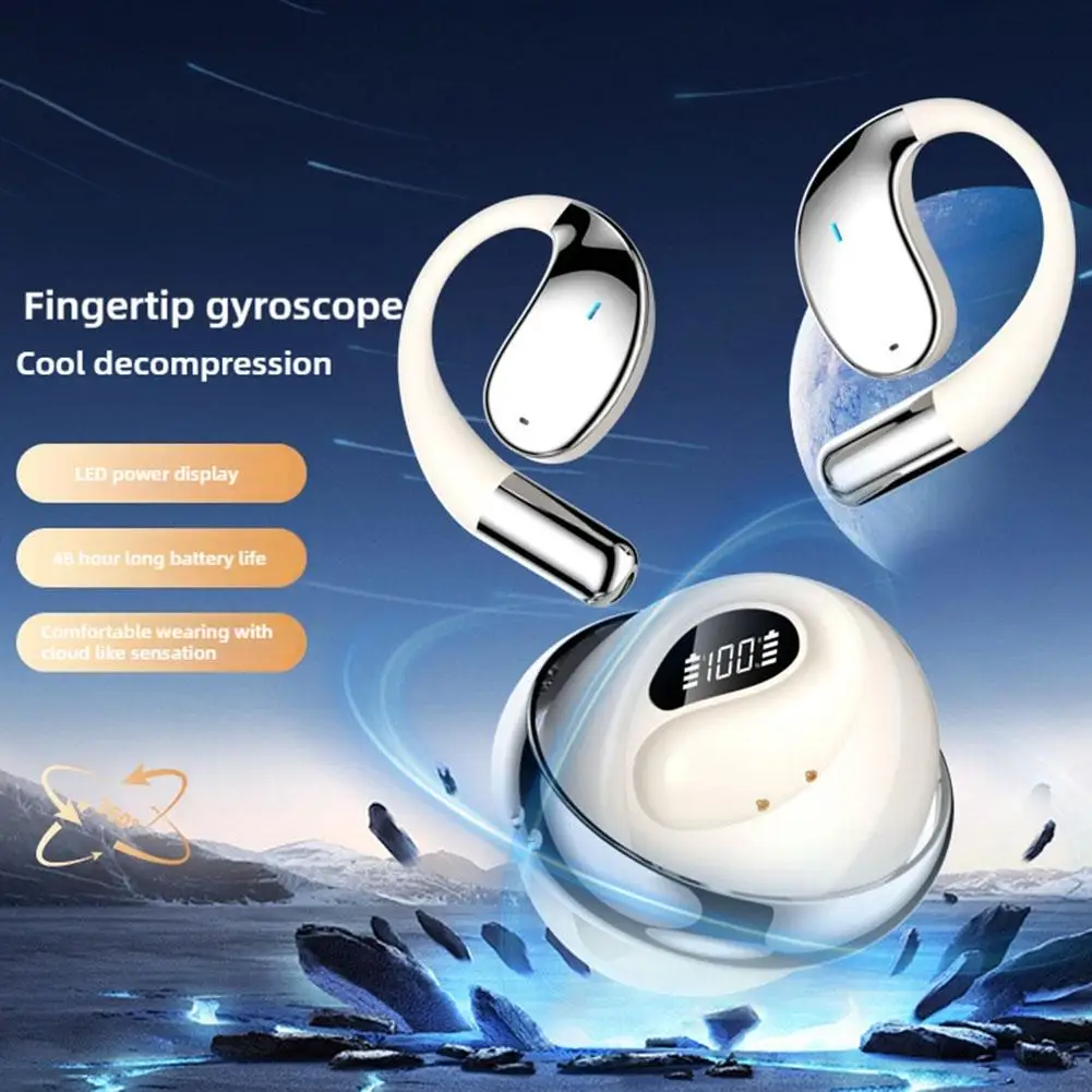  Open Ear AC330 Bluetooth 5.4 Earphones ENS Noise Cancelling Bluetooth Headphone Sports Wireless Headsets Multi Mic