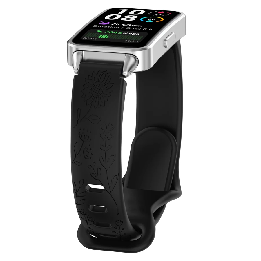 3D Siliconen Band Voor Huawei Band 10 9 8 Sport Ademende Horlogeband Vervanging Polsband voor Huawei Band 8 9 10 band Armband