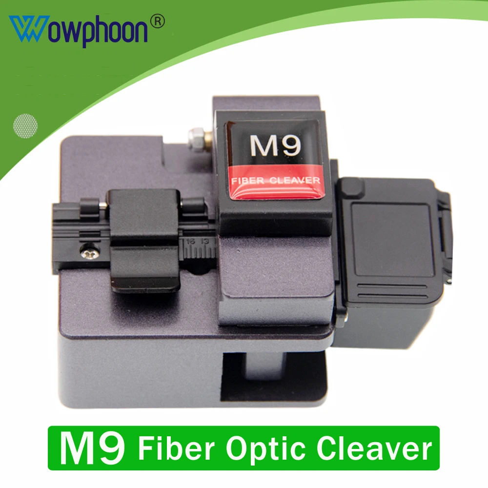 High Precision Fiber Cleaver M9 Fiber Optic Cutter Knife, 16 Surface Blade, Automatic Rebound, FTTH Tools Customized
