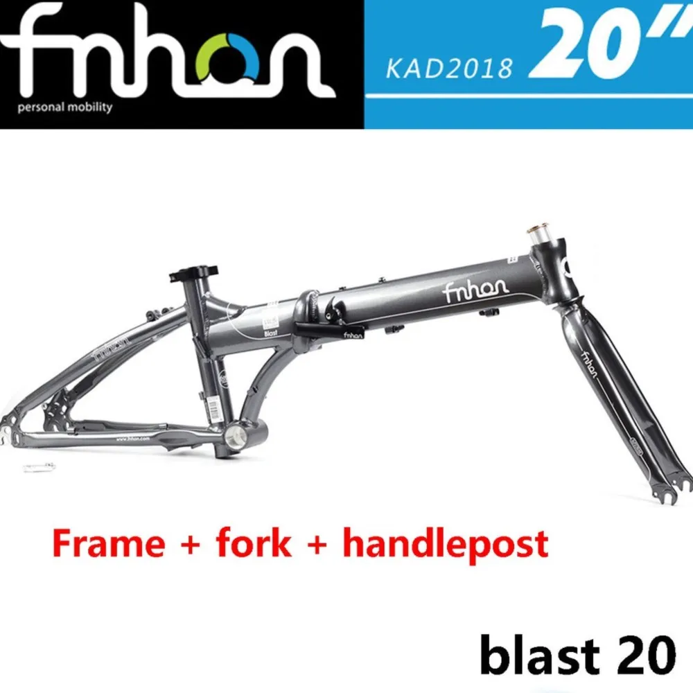 FNHON bicycle frame blast black gold limited  bicycle aluminum alloy 20-inch frame compatible with 406/451 bicycle