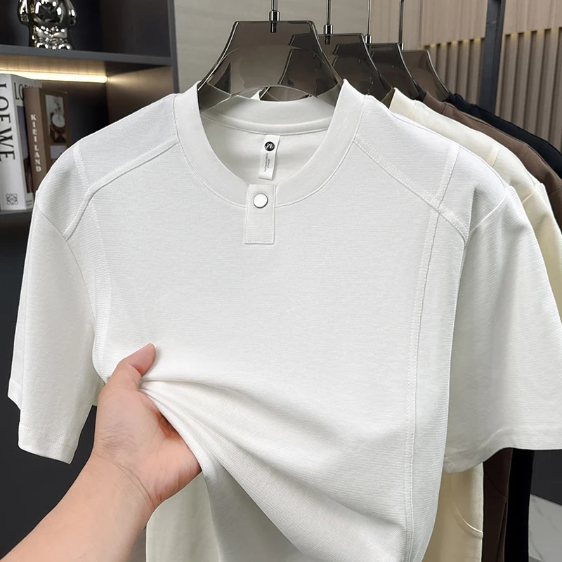 Summer New Style Men's Casual Fashion Round-neck Short-Sleeve T-Shirt POLO Shirt Loose Top
