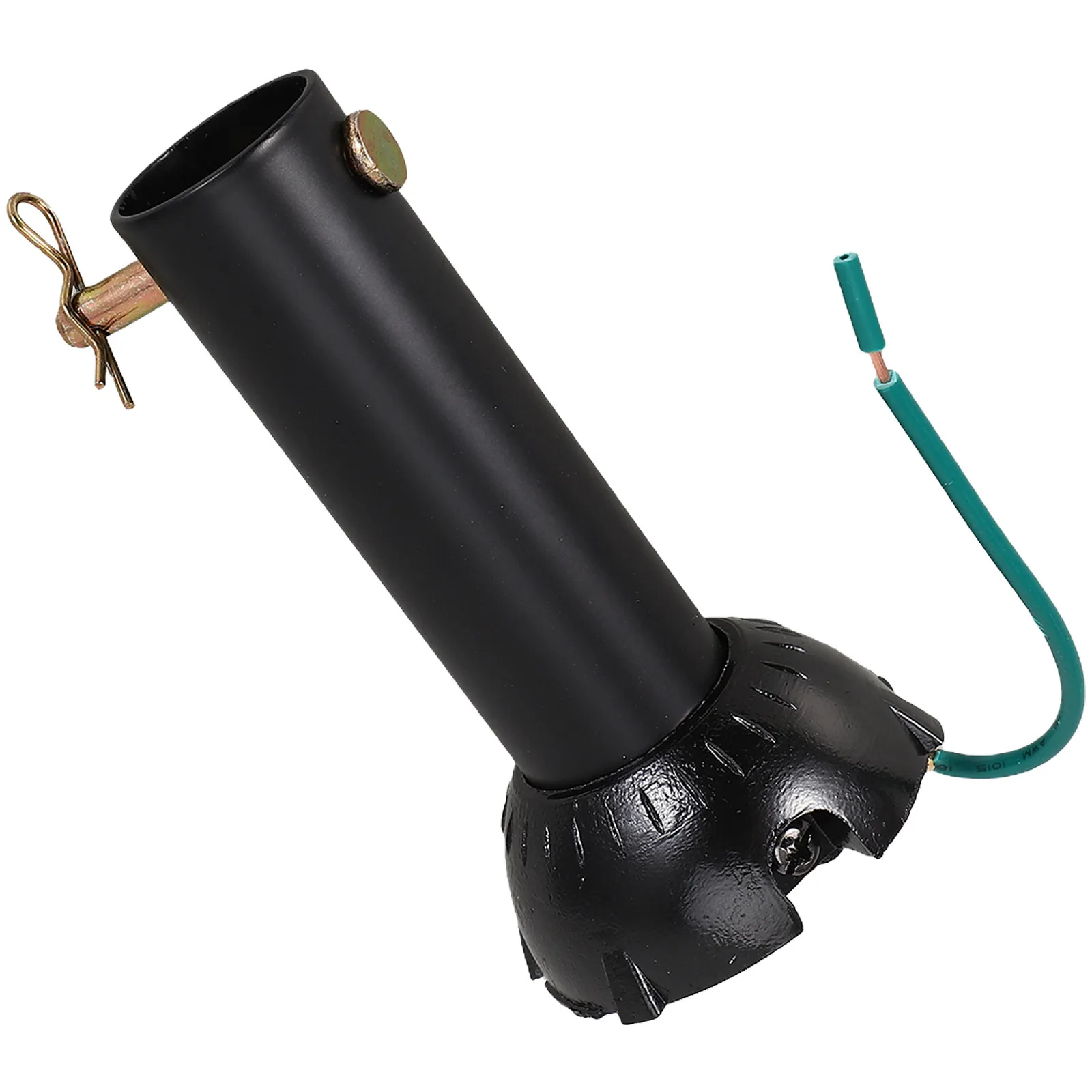 Black Ceiling Fan Downrod 4 Inch Extension Downrod Non-Threaded with Hanger Pin Replacement for Ceiling Fans Fan Pole Extender