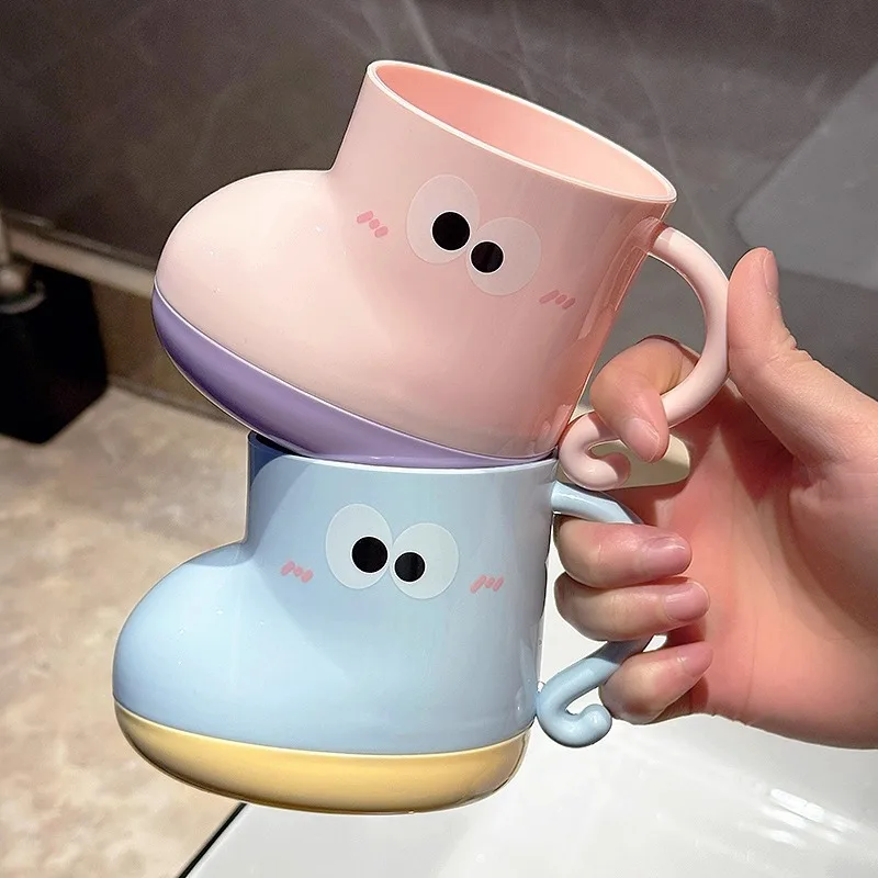 Small shoes dental cup home dormitory cute mouthwash cup children's dental jar couple student high-value cartoon toilet cup