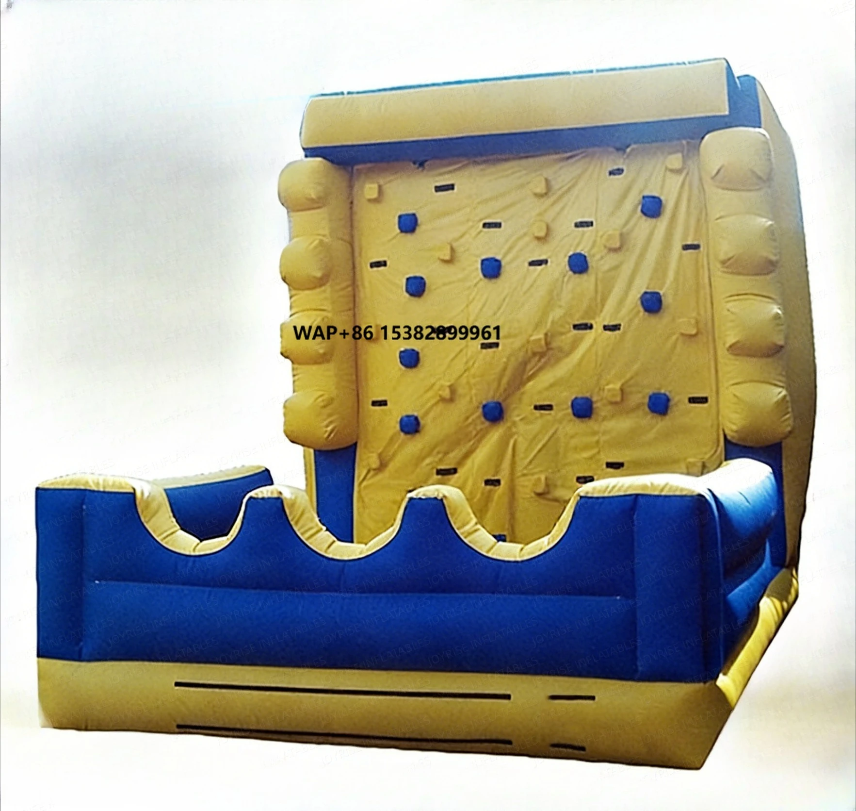 JOYRISE Commercial PVC Inflatable Climbing Wall with Easy Setup for Kids & Adults-Carnival Party Rental (Max Capacity 10)