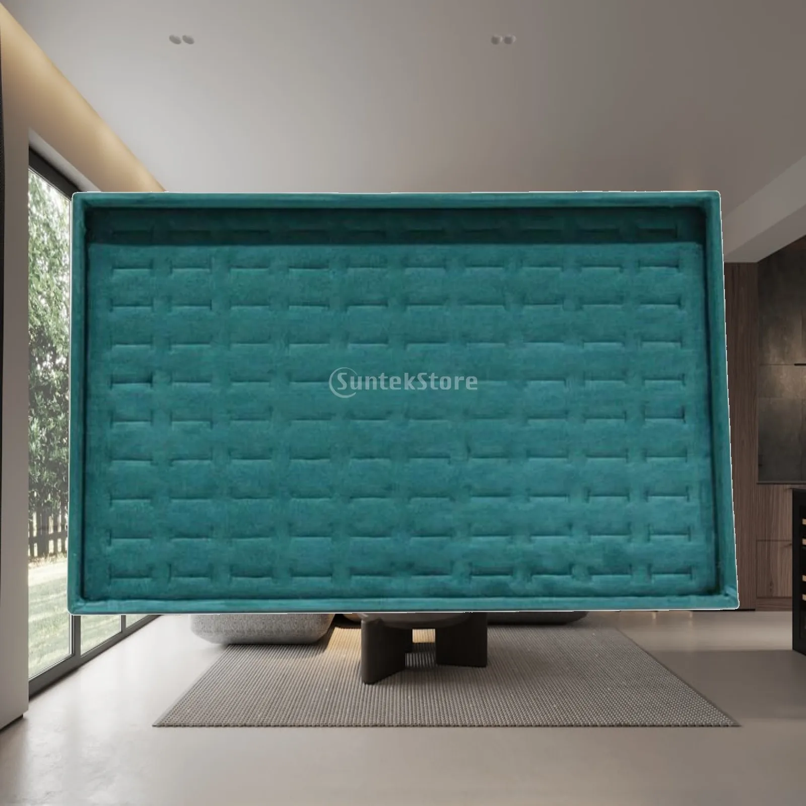 Multi Layer Jewelry Storage Tray Wooden Divider Organizer Flannel Velvet Jewelry Showcase for Home Store Display