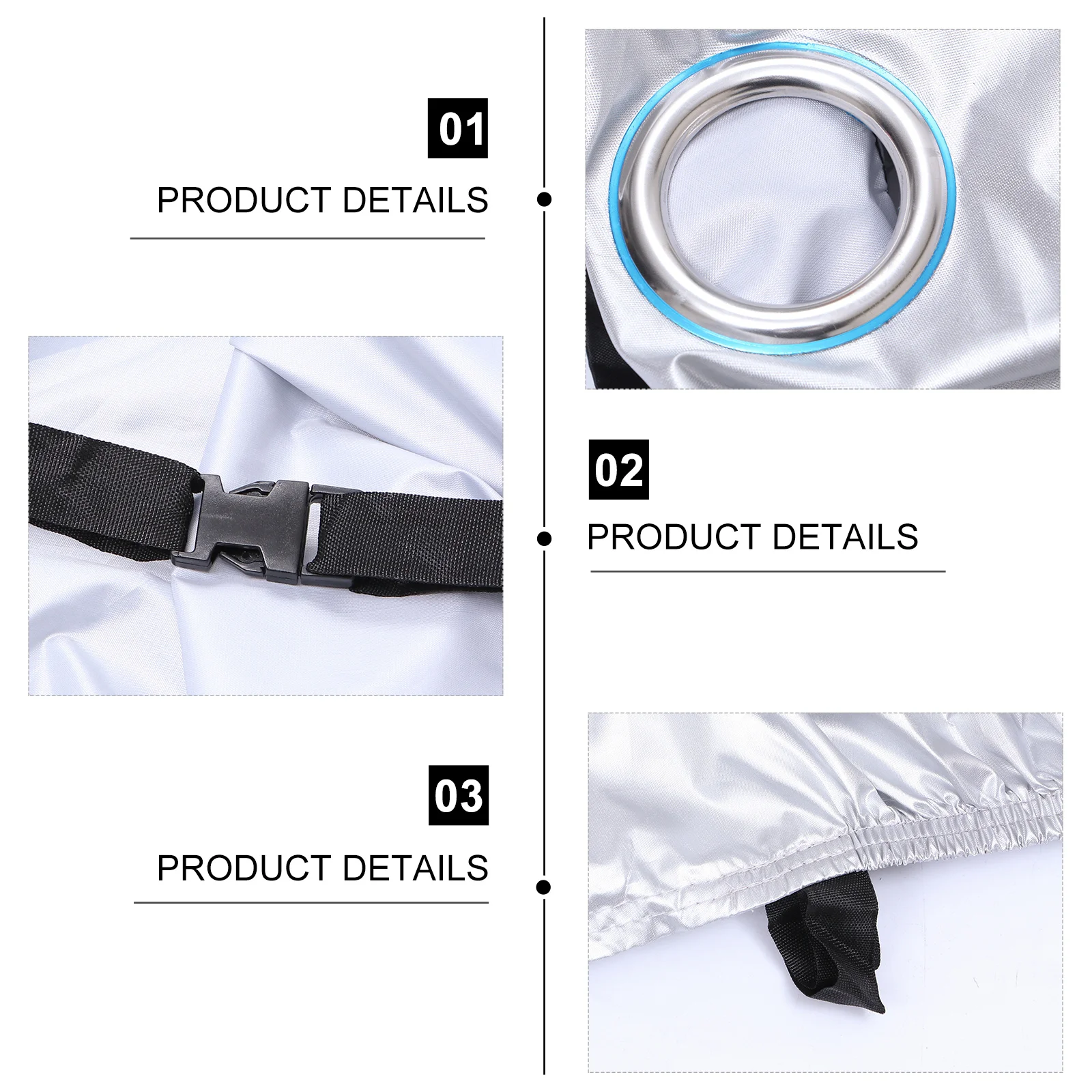 Bike Protective Cover Waterproof Anti Theft Dust Rain Scratch Mist Resistant with 2 Lock Holes Elastic Bottom Buckle Lightweight