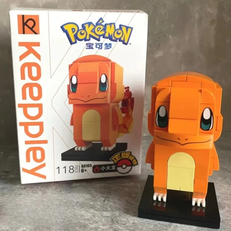 Genuino Keeppley Pokemon Building Blocks Charizard Modello Mewtwo Personaggio Giocattoli per bambini Animazione classica Ornamenti Regalo artigianale