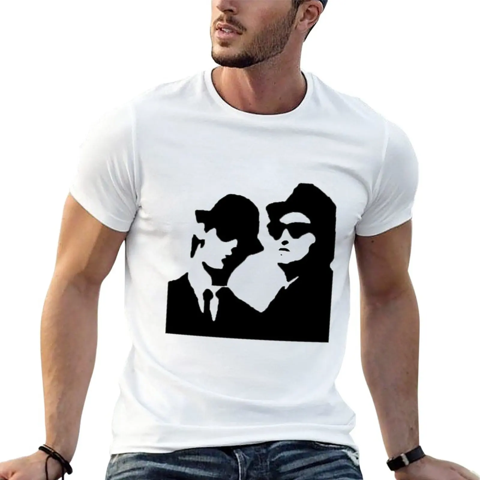 

blues brothers T-Shirt anime clothes korean fashion blacks oversizeds mens big and tall t shirts