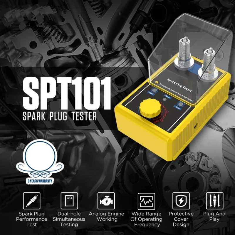 

Adjustable Dual Hole Testing Ignition Testers SPT101 Ignition Plug Analyzer Dropshipping