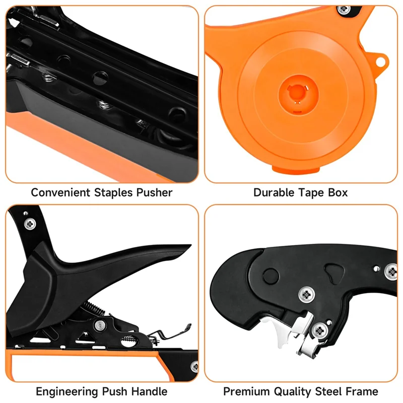 BON-Machine à attacher les plantes-outil à ruban pour plantes avec bandes et agrafes, Machine-outil légère pour attacher les vigne des plantes