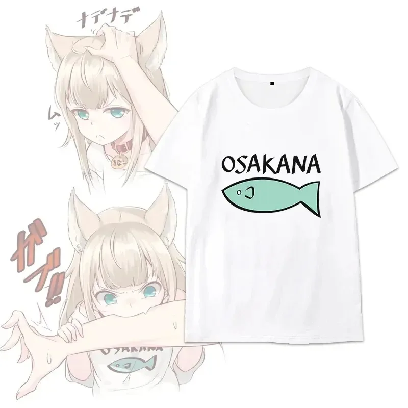 Kawaii Cat Ear Dress Japanese Anime Style Cosplay Short Sleeve T-Shirt, Perfect for Anime Girls Women And Men T-shirts