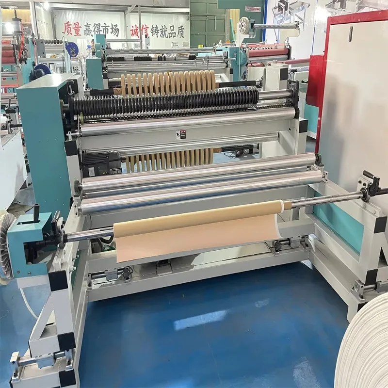 High Speed Automatic Thermal Paper Jumbo Roll Slitting Machine Roll to Roll Rewinder for POS Cash Register Label 200m/min