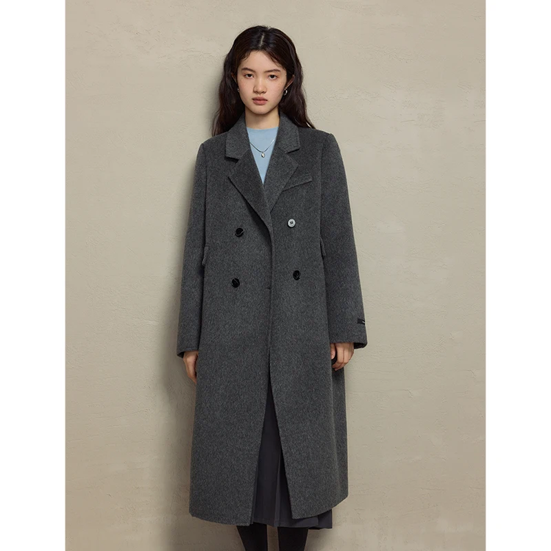 Women's Wool Coat Winter Double Breasted