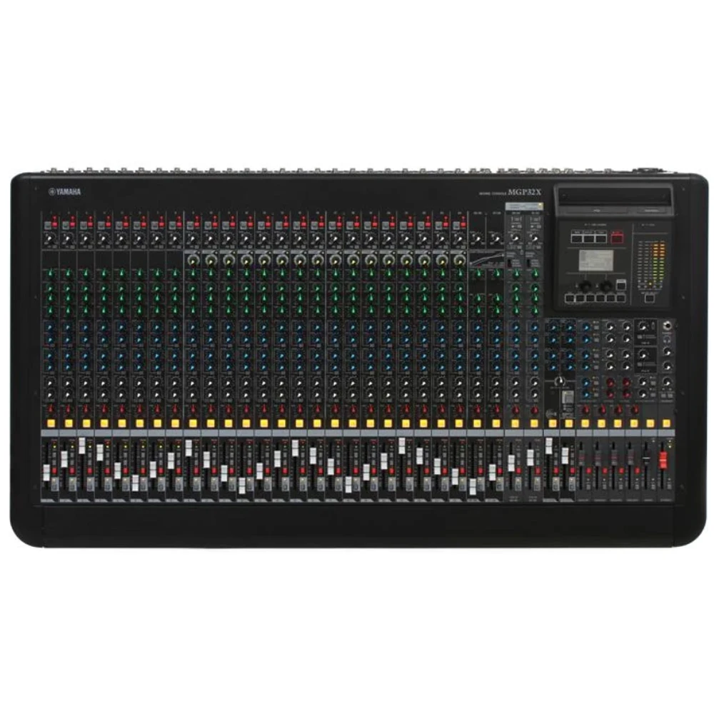 MGP32X 32-channel 4-bus Analog Mixer with 24 Mic/32 Line Inputs, 6 Aux Sends, and Onboard Effects