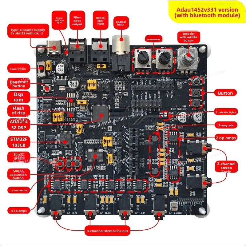 ADAU1452 Development Board ADAU1466 Development Board