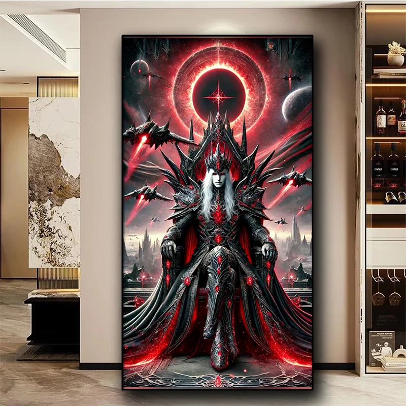 Alien Demon King Diy diamond painting Art Full Round diamond art Mosaic Jewelry cross stitch christmas Gift Anime Home Decor
