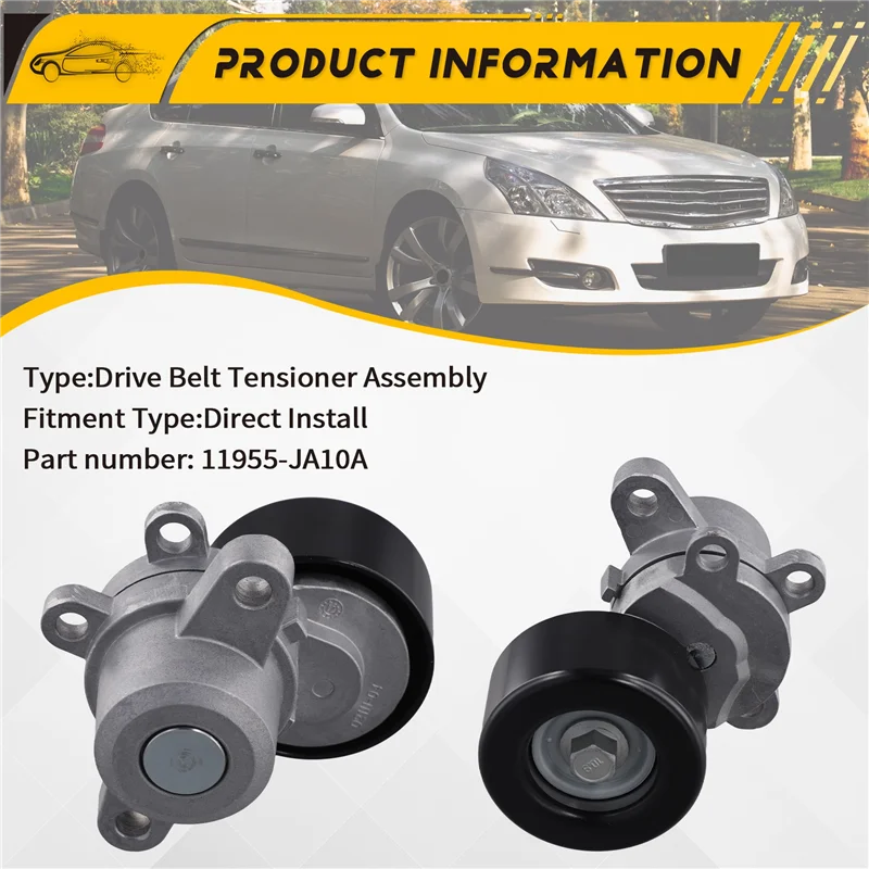 

Натяжитель ремня 11955-JA10A Натяжитель приводного ремня для Nissan Maxima 2009-2014 Murano 2009-2014 Altima 2007-2013