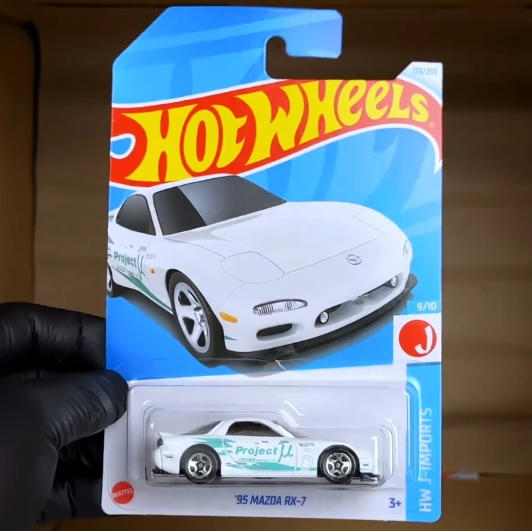 

Original Hot Wheels 1/64 95 mazda rx-7 Diecast Alloy Model Carro Children Gift