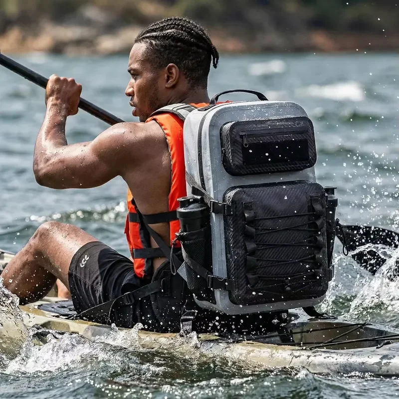 30L Tactical Dry Bag Waterproof Backpack for Kayaking Hiking Camping Rowing Outdoor Adventure Gear Durable Storage Sack