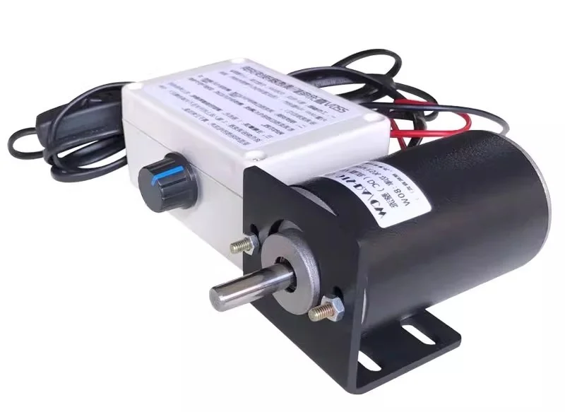 220V 80W 6500rpm Miniature Permanent Magnet DC Motor Carbon Brush High Speed Ball Bearing Speed Adjustable Table Drill