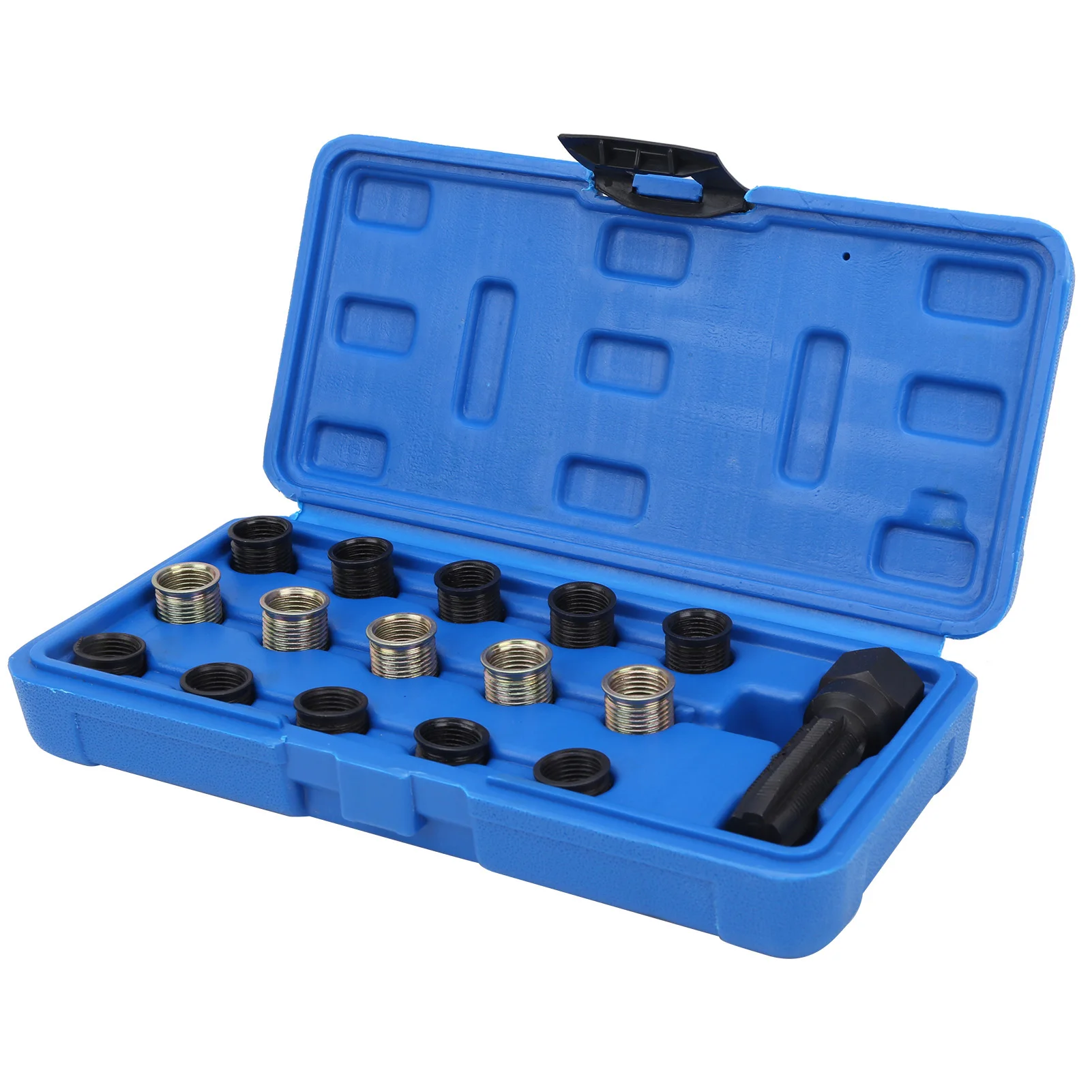 

M14x1,25 Инструмент для ремонта резьбы свечи зажигания, метчик для винтов, портативный комплект из углеродистой стали, инструмент для восстановления резьбы