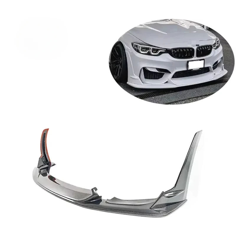 New! M3 F80 Front lip Laptor style Carbon Fiber Front Lip Front Bumper Splitter Lip Spoiler For  F80 F82 F83 M3 M4custom