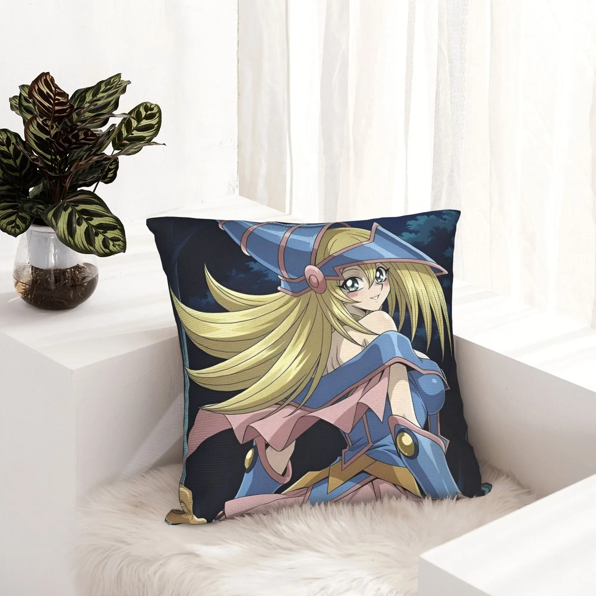 Anime Yu Gi Oh Card Pillowcase Printed Polyester Cushion Cover Decor  Pillow Case Cover Chair Square 18''