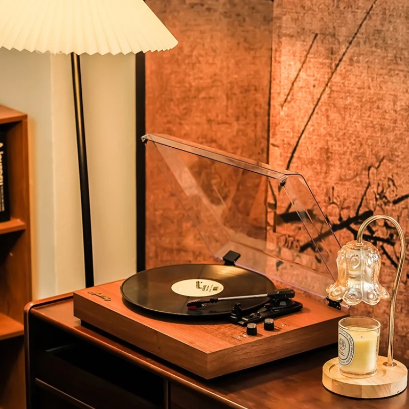 

Vinyl record player retro phonograph stereo integrated bluetooth speaker European style