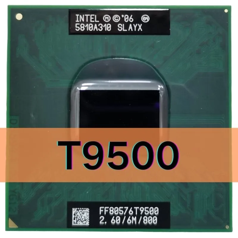 Intel Core 2 Duo t9500 laptop processor 6M Cache 2.6GHz 800 Dual-Core Laptop cpu for 965 chipset