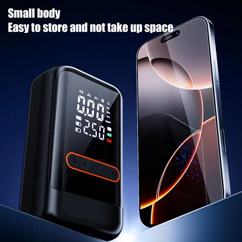 

Car Tire Air Pump Electric Cycle Tire Pump With LED Light Motorcycle Inflation Accessories For Auto Cycle Truck