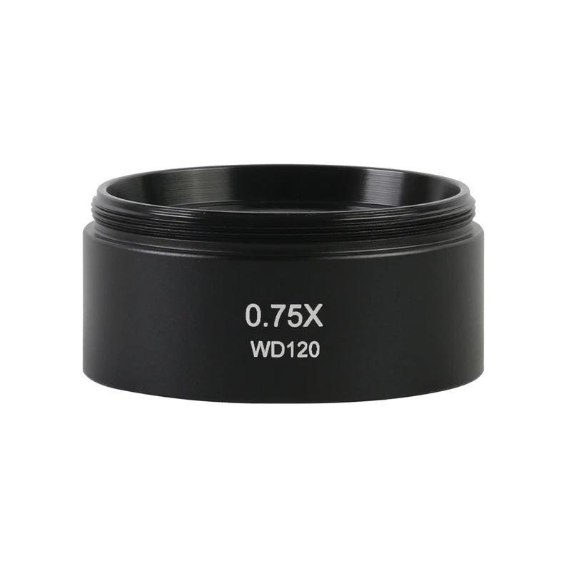 WD30 WD165 WD120 0.3X 0.5X 0.7X 0.75X 1X 1.5X 2X Trinocular Microscope Stereo Microscope Auxiliary Objective Lens Barlow Lens