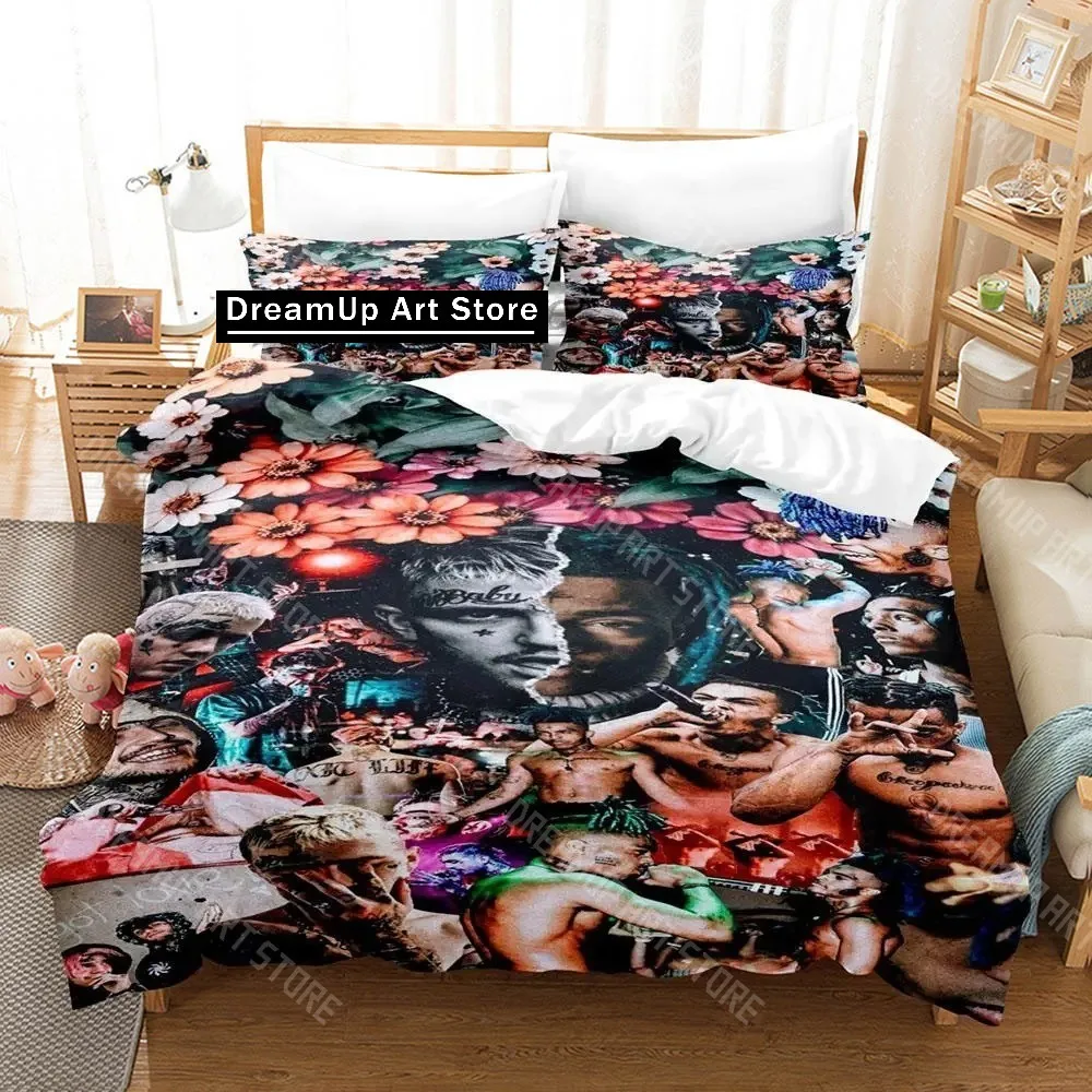 3D Printed Lil Peep Bedding Set for Boys Girls Duvet Cover And Pillowcase Included Twin Queen King Full Single Double Sizes