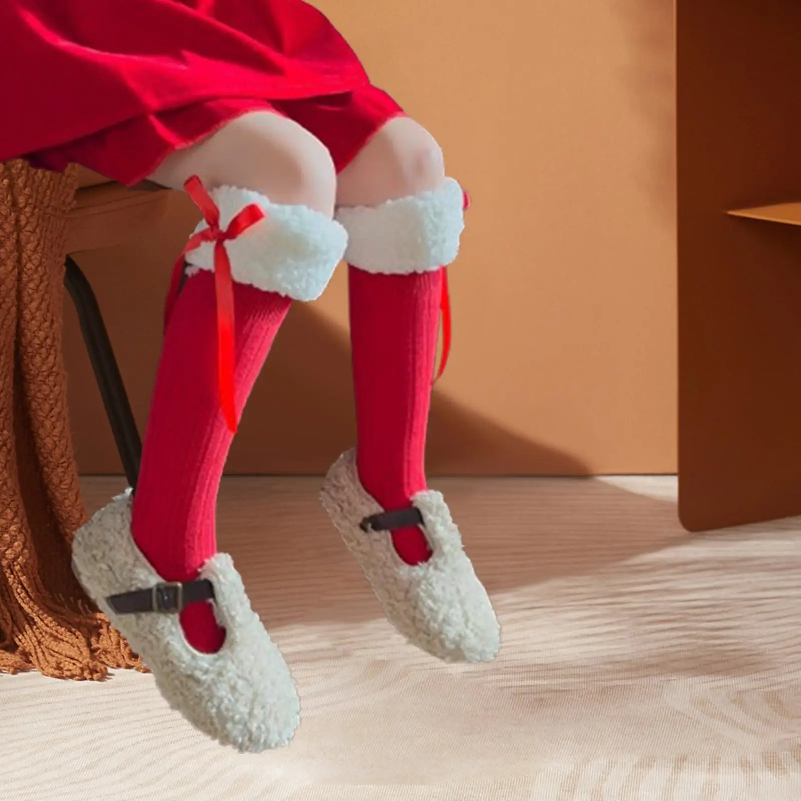 女の子用ニーソックス 伸縮性のある衣装アクセサリー 暖かいパーティー用品 ノベルティ 簡単