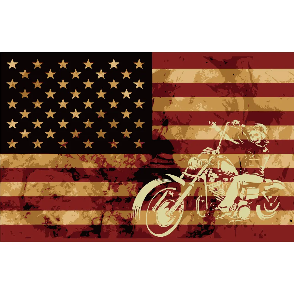 90*150cm 60*90cm 3X5FT Flag Of Pirate Riding Motorcycle American Priate Flags 90x150cm Customized Pirate Banners