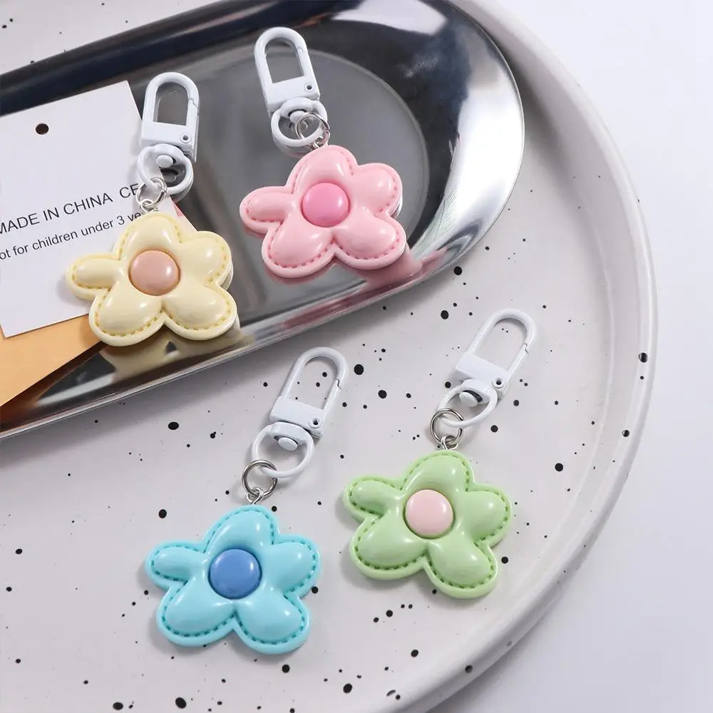 

Funny Korean Style Flower Keychain Mini Cute Resin Floral Keyring Colorful Kawaii Bloom Pendant Bag Pendant