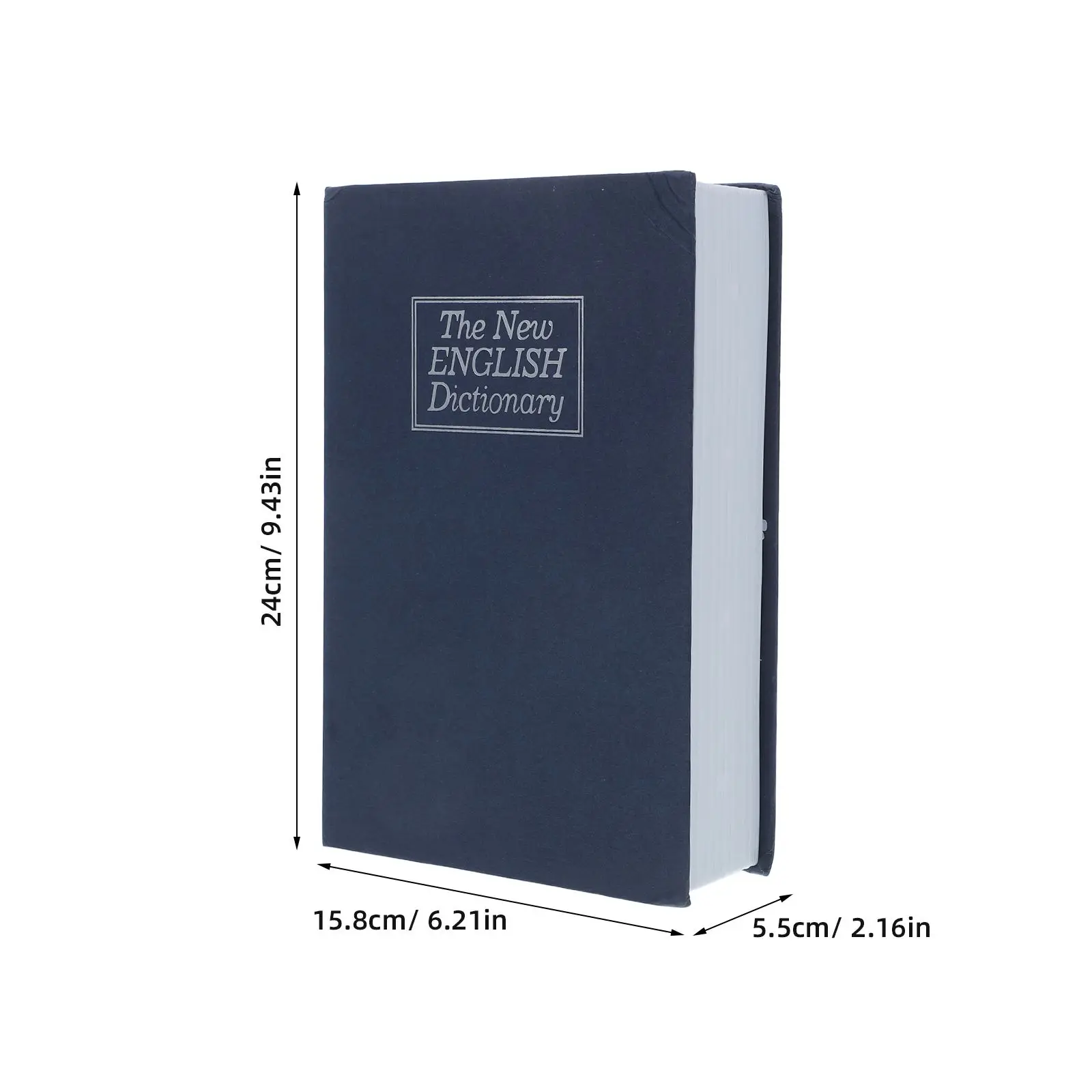 Livro seguro armazenamento escondido combinação pessoal caixa de bloqueio dormitório faculdade grande capacidade resistente elegante design falso item decorativo