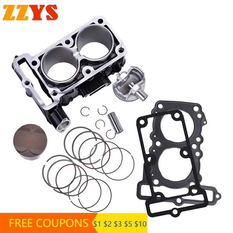 Motorcycle Cylinder Head Overhaul Mat Piston Rings Gasket Top End Kit Set Assembly For Kawasaki EX300 EX300A EX Ninja 300 13-15