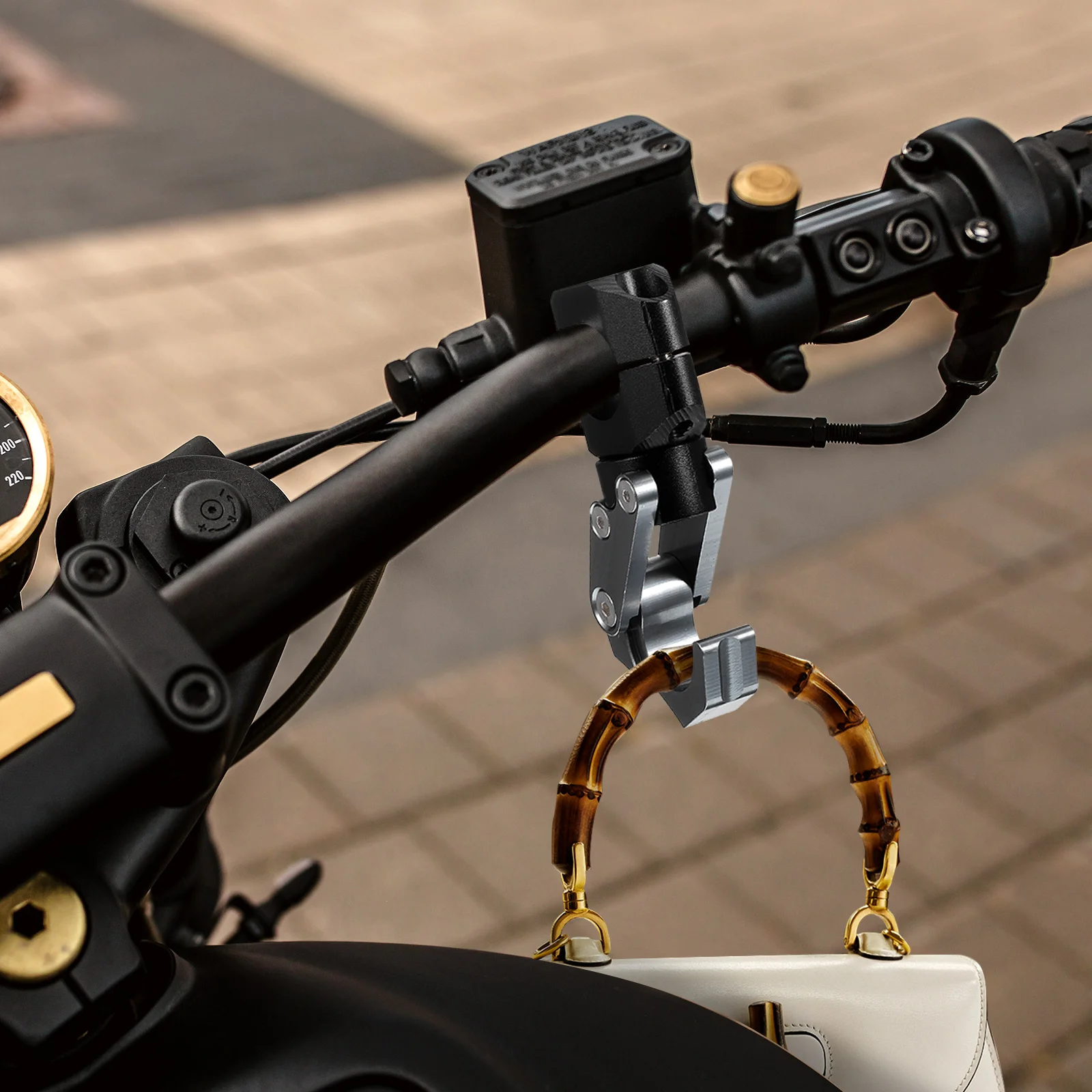 

Motorcycle Handlebar Sturdy Steel Foldable For Handlebar Hook For Scooter Helmets Bags Luggage Scooter Accessories Space Saving